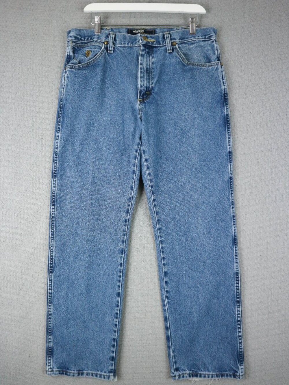 Wrangler George Strait Jeans Men 34x30 Blue Straight Leg Cowboy Cut Collection